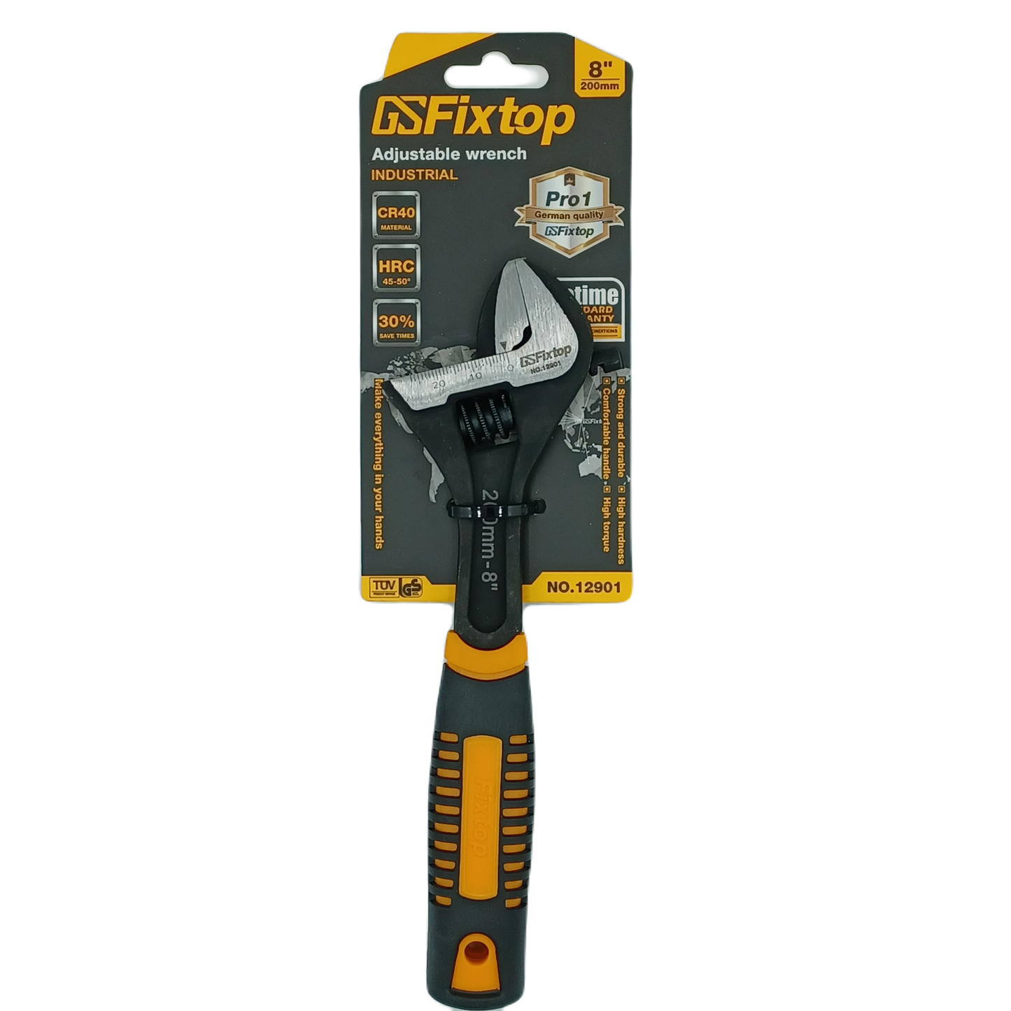 GSFixtop Adjustable Wrench 8"/200mm