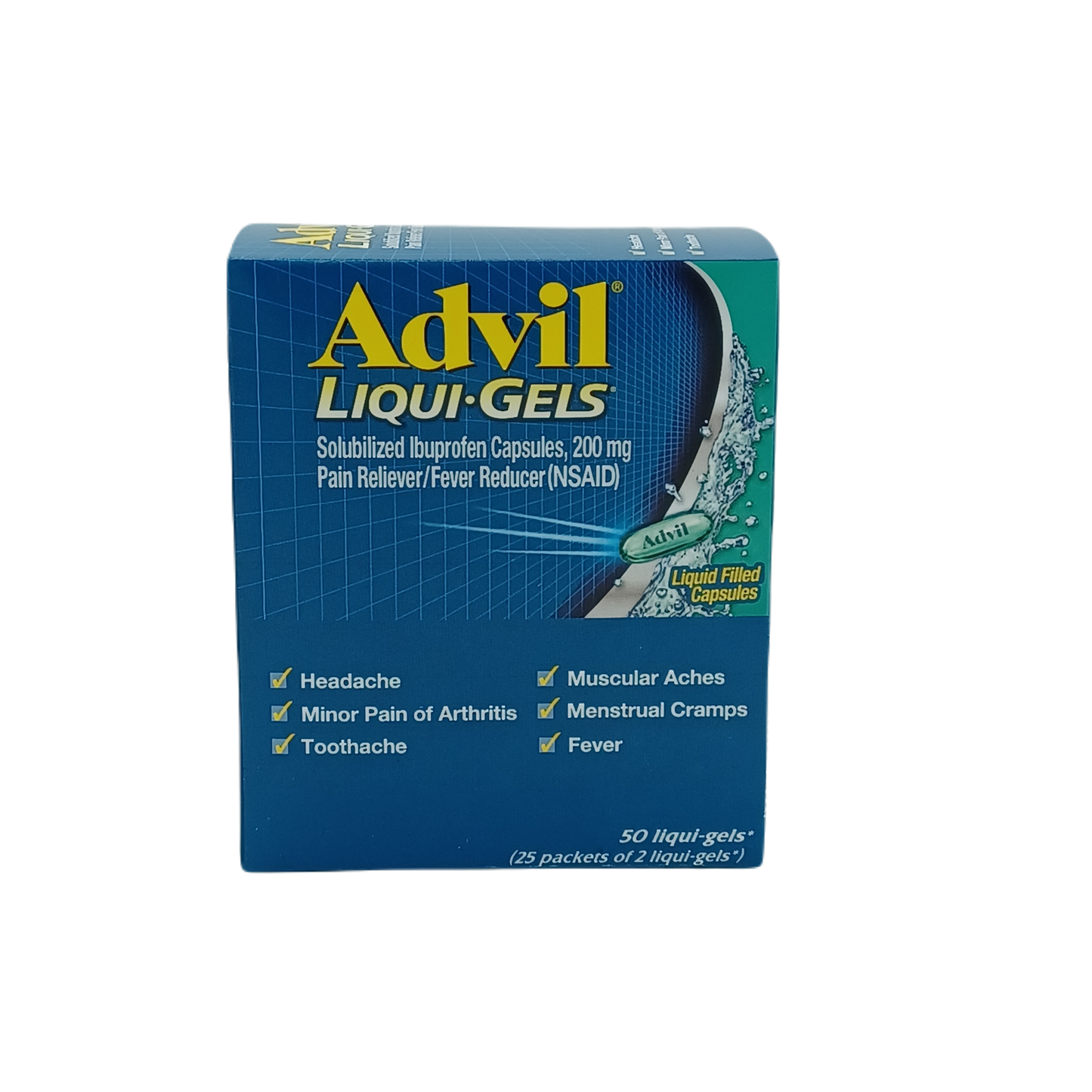 Advil Liquid Gel 2/25ct 200mg