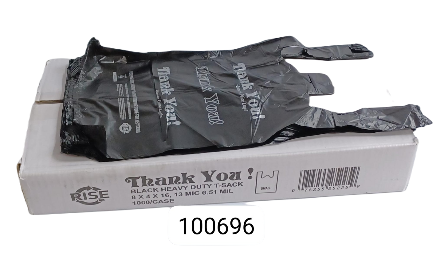 Black Small Heavy Duty Plastic Bag 1000ct 1/10