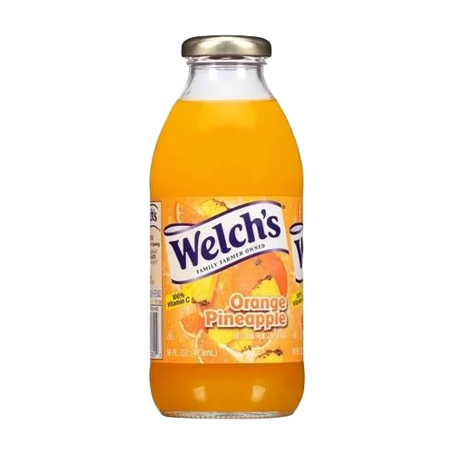 Welchs Orange Pineapple Glass 16oz/12ct