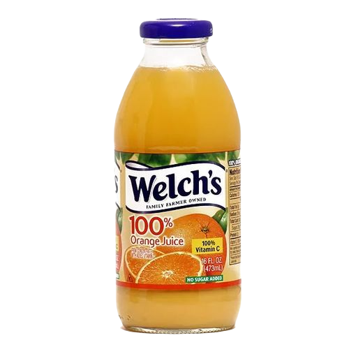 Welchs Orange Glass 16oz/12ct