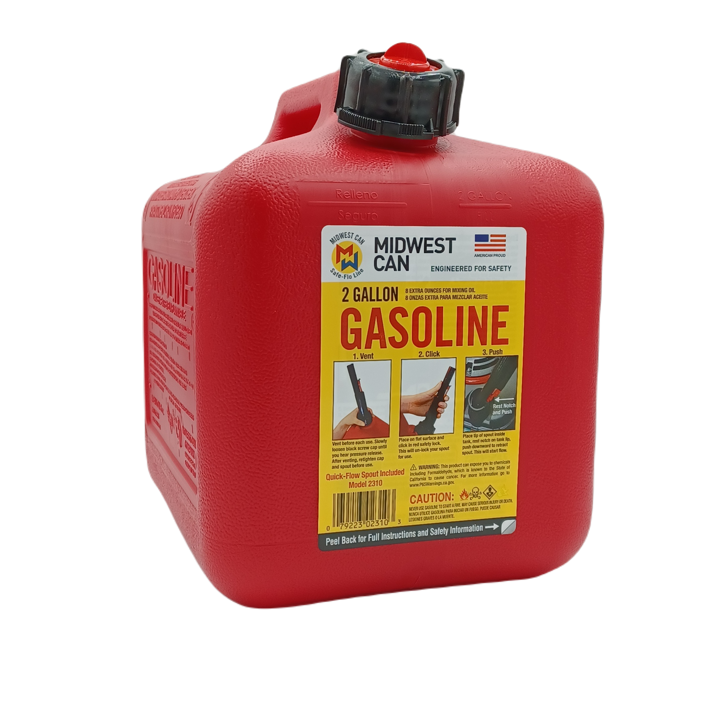 Gas Can Spill Proof 2 Gal