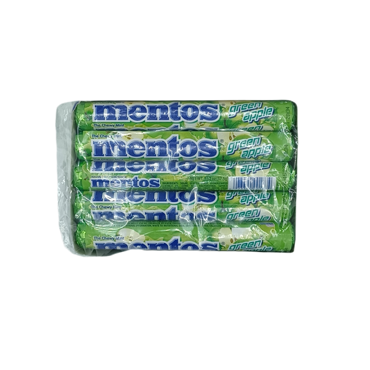 Mentos Green Apple Rolls 15ct