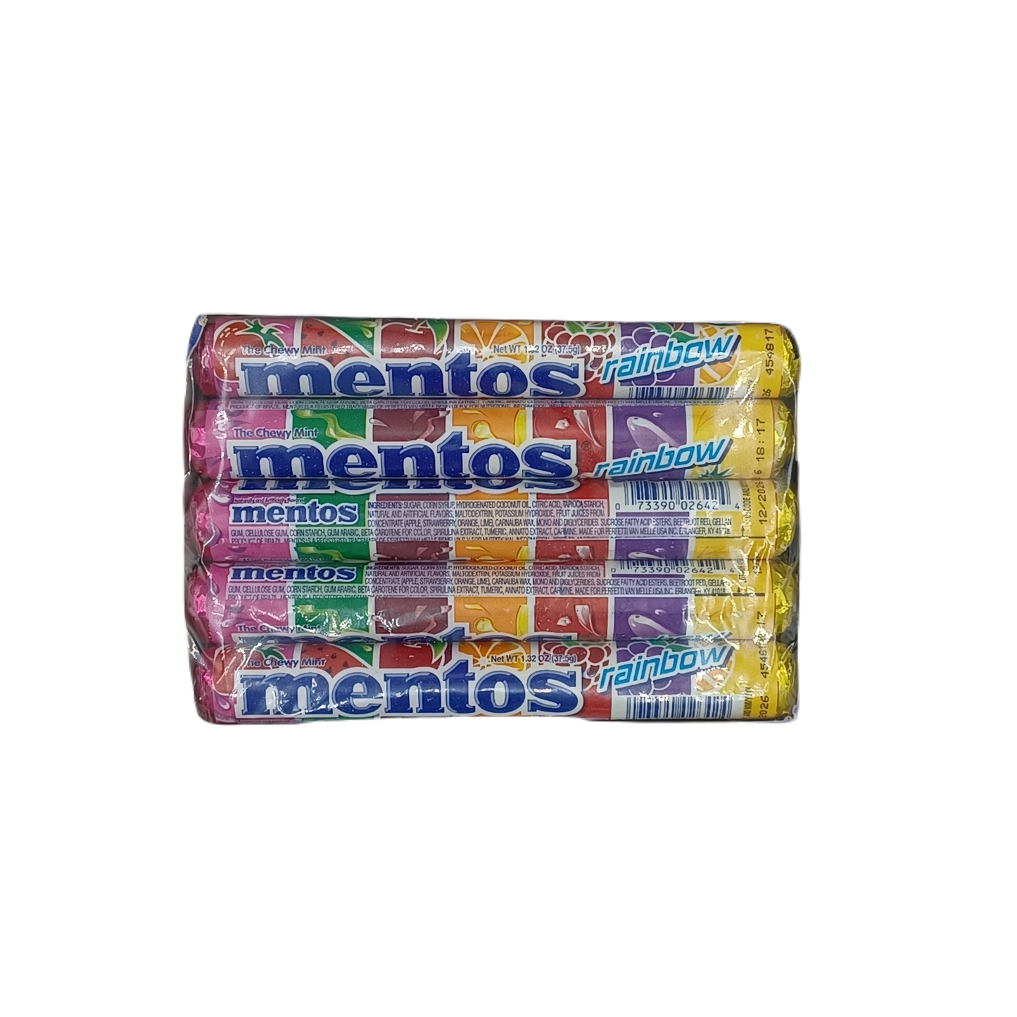 Mentos Rainbow Rolls 15ct