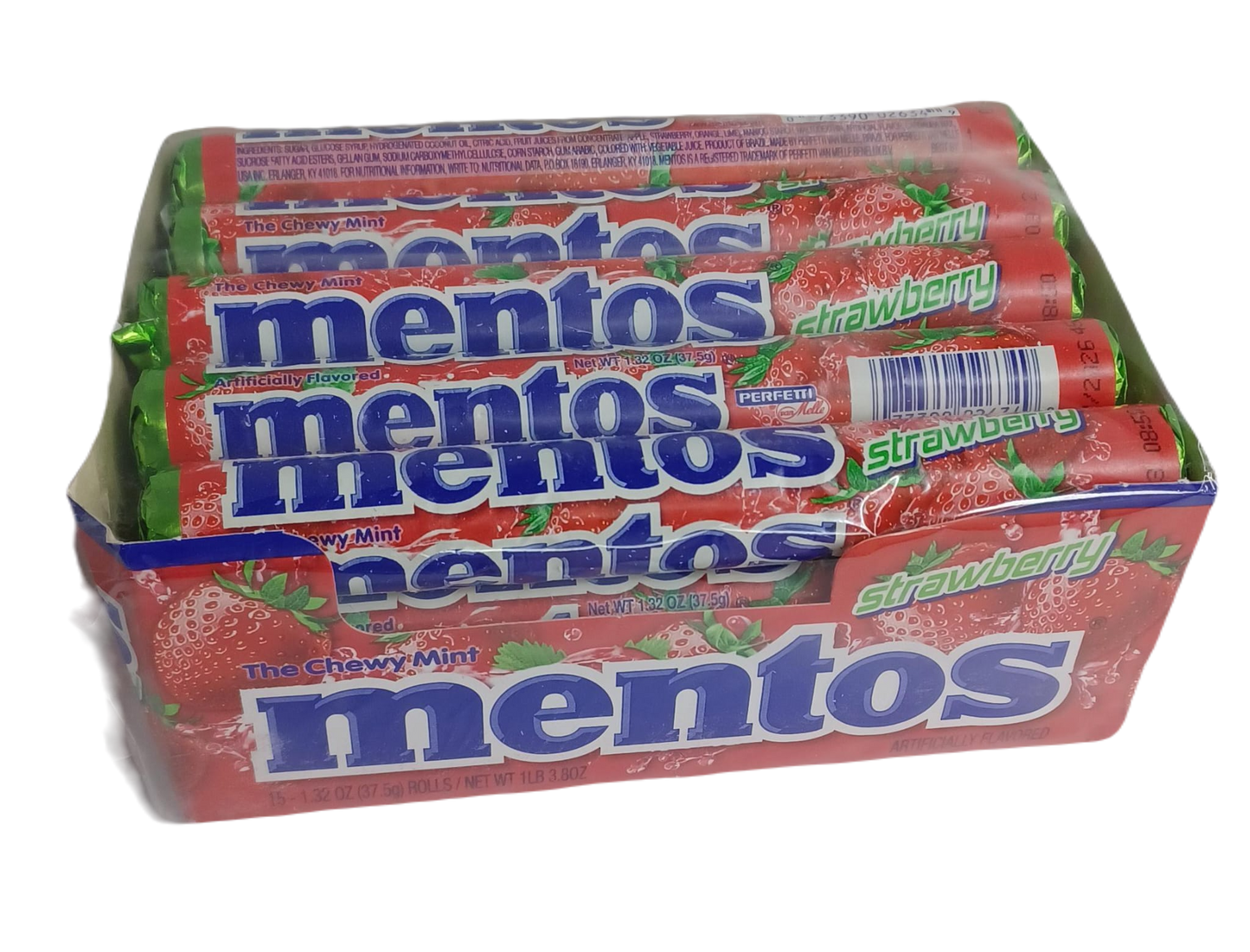 Mentos Strawberry Rolls 15ct