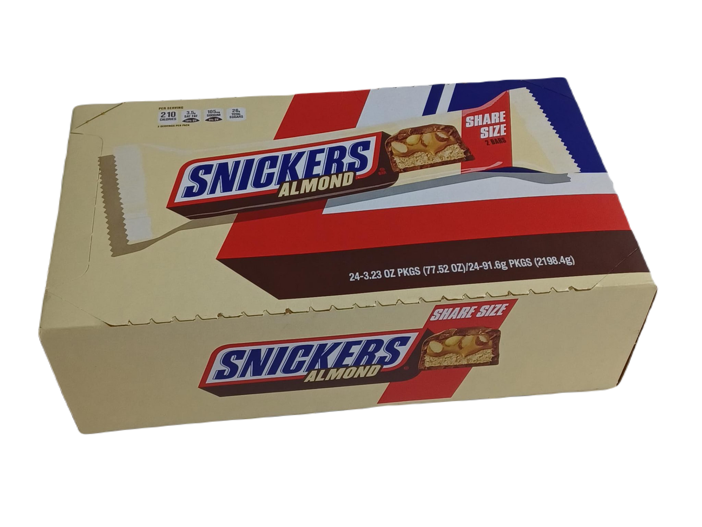 Snickers Almond 2pc 3.23oz/24ct