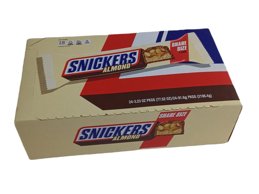 Snickers Almond 2pc 3.23oz/24ct