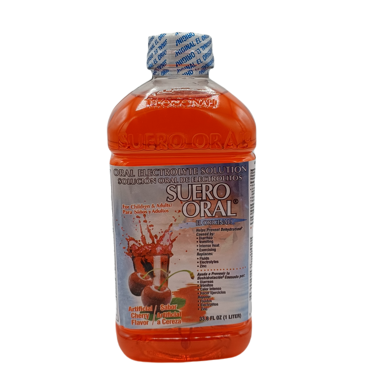 Suero Oral Cherry Flavor 1L/8ct