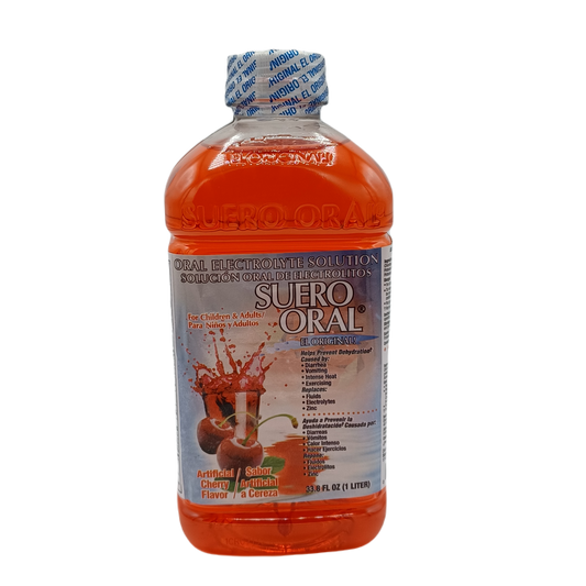 Suero Oral Cherry Flavor 1L/8ct