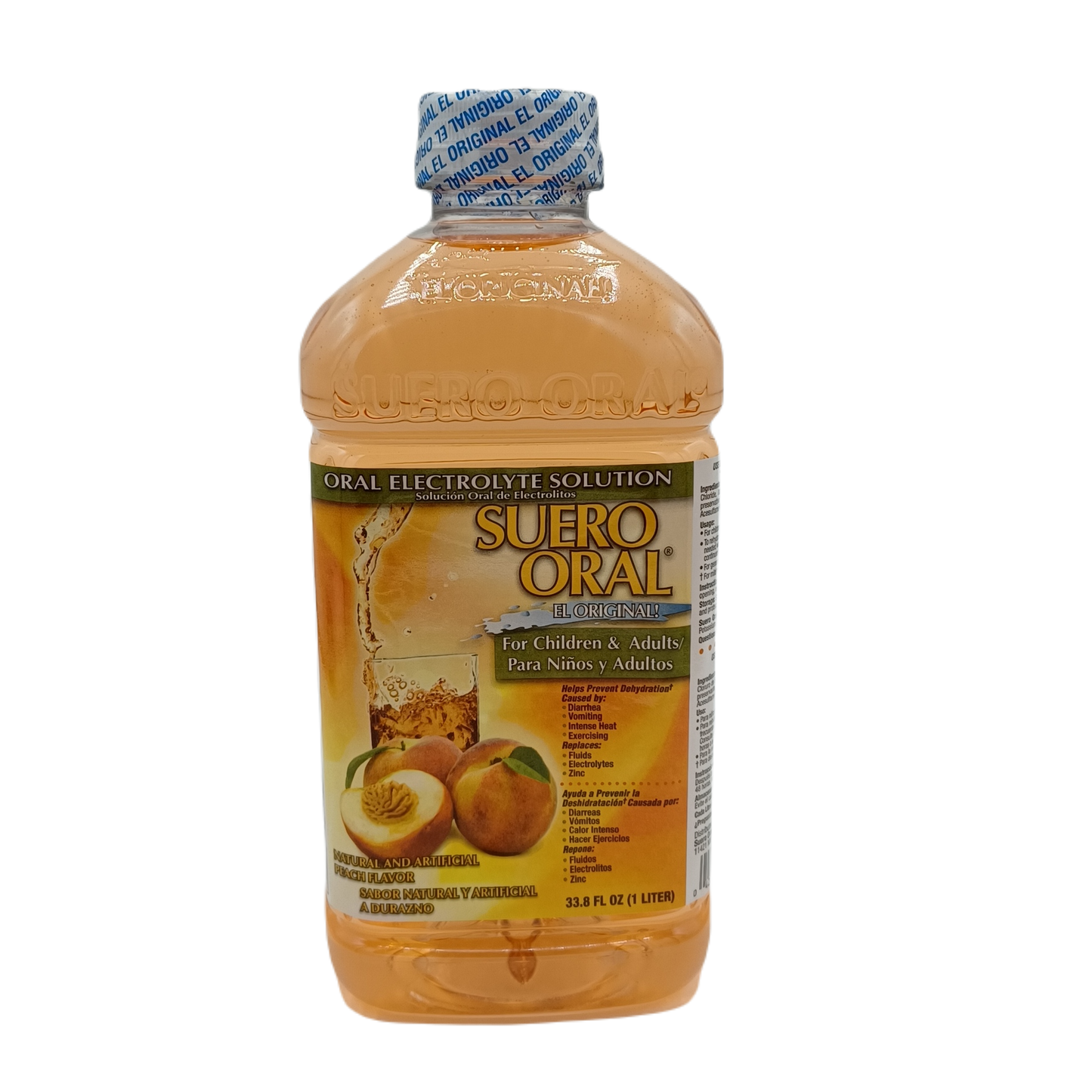 Suero Oral Peach Flavor 1L/8ct