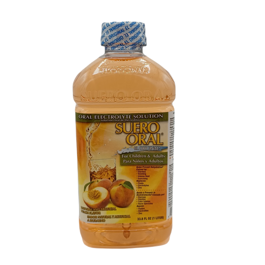 Suero Oral Peach Flavor 1L/8ct