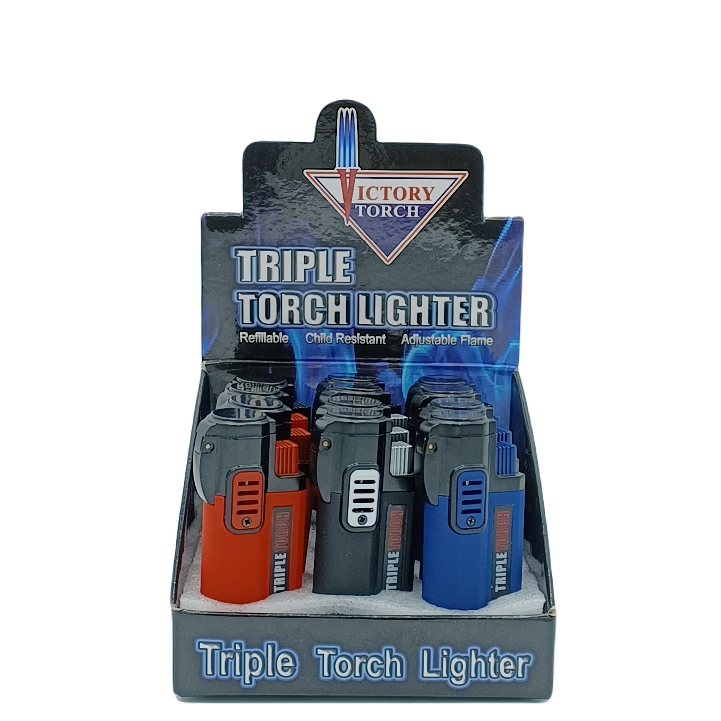 Triple Torch Lighters (Rubber)