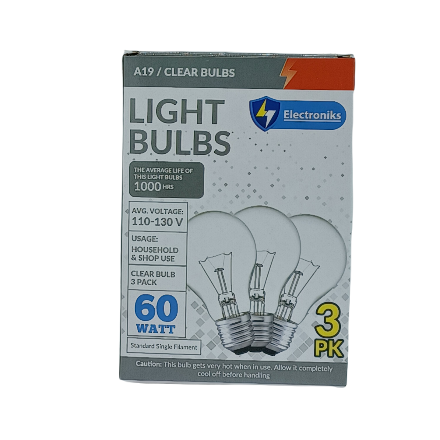 Light Bulb 60w 3ct