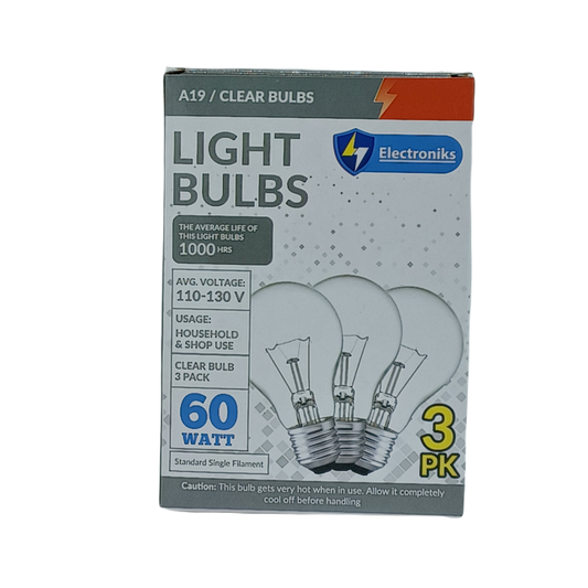 Light Bulb 60w 3ct