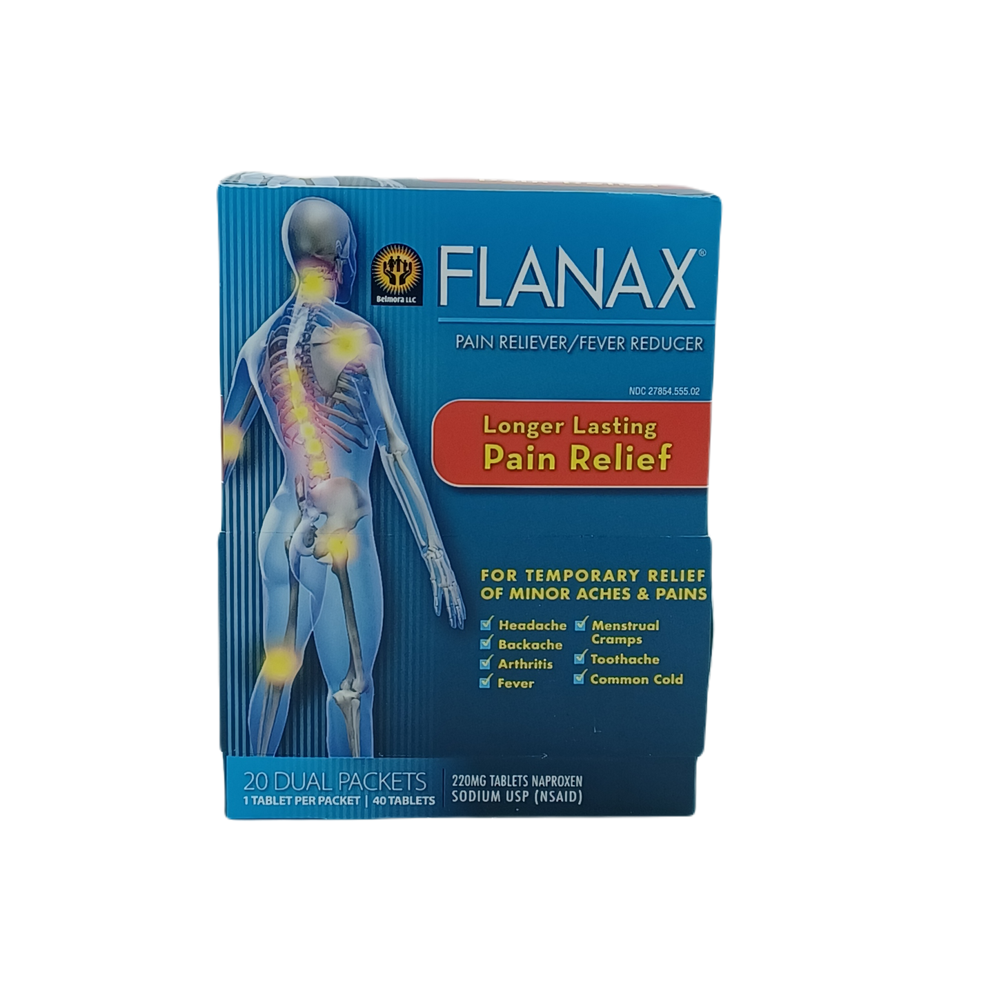 Flanax Pain Fever Reliever 2/20ct