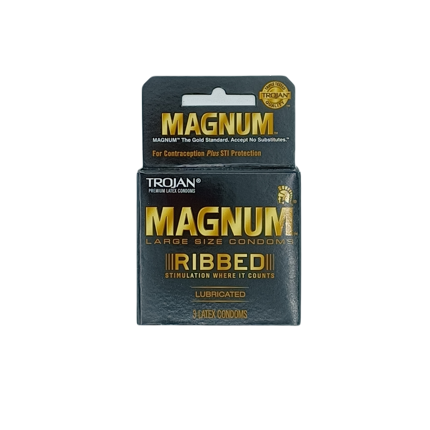 Trojan Magnum Ribbed 6pk/3ct