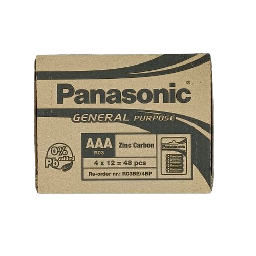 Panasonic AAA Batteries 4pk/12ct