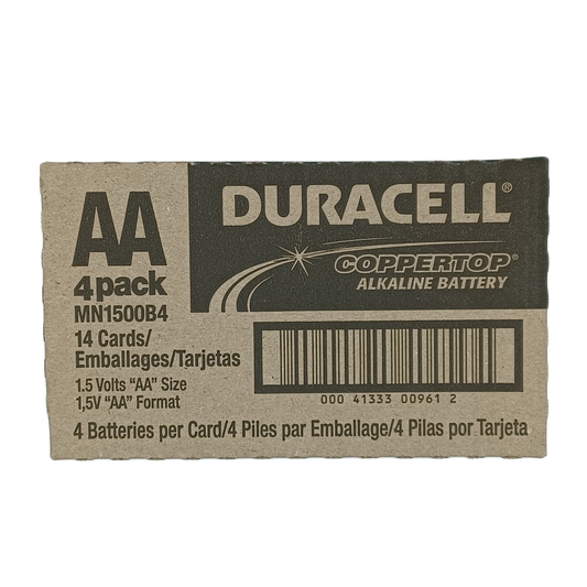 Duracell AA Bbatteries 4pk/14ct