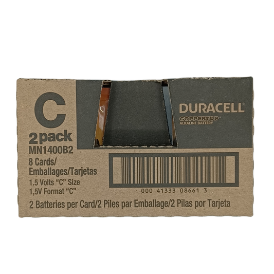 Duracell C Batteries 2pk/8ct