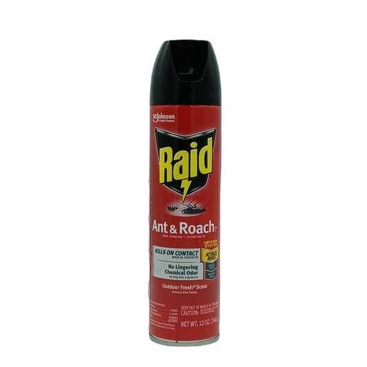 Raid Ant & Roach outdoor fresh scent 12oz