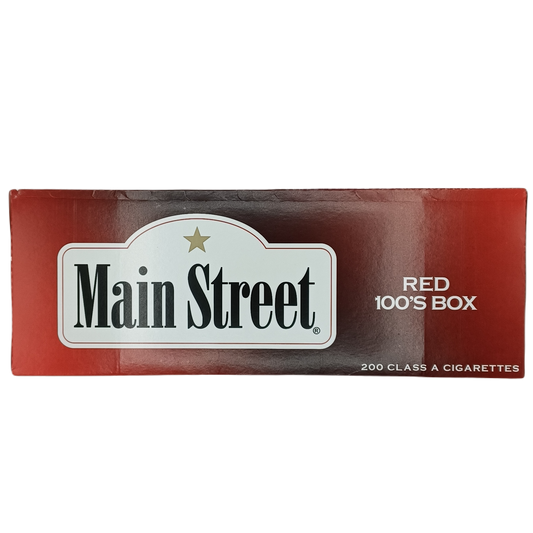 Main Street Red 100'S Box 10/20pk