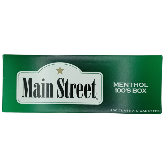 Main Street Menthol 100'S Box 10/20pk