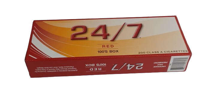 24/7 Red 100'S Box 10/20pk