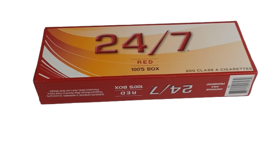 24/7 Red 100'S Box 10/20pk