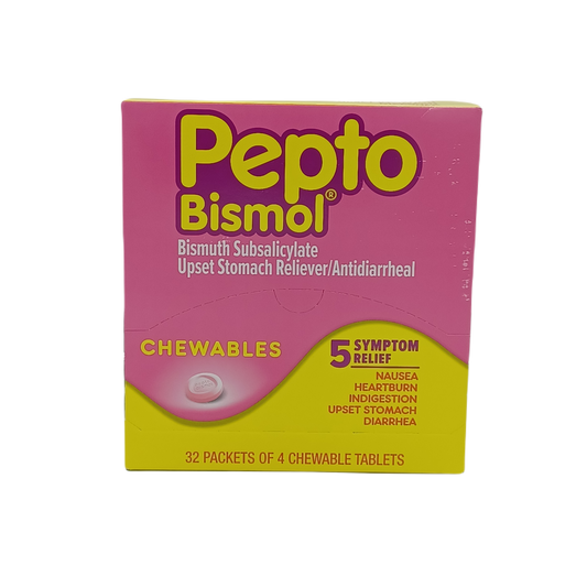 Pepto Bismol Chewables 4/32ct Dispenser