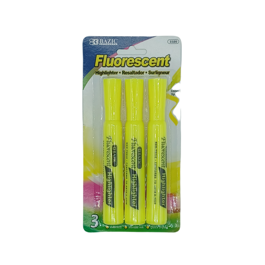 Fluorescent Highlighter 3ct