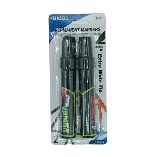 Permanent Markers Jumbo WideTip 2ct