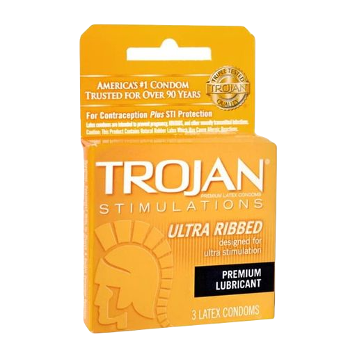 Trojan Ultra Ribbed 6pk/3ct