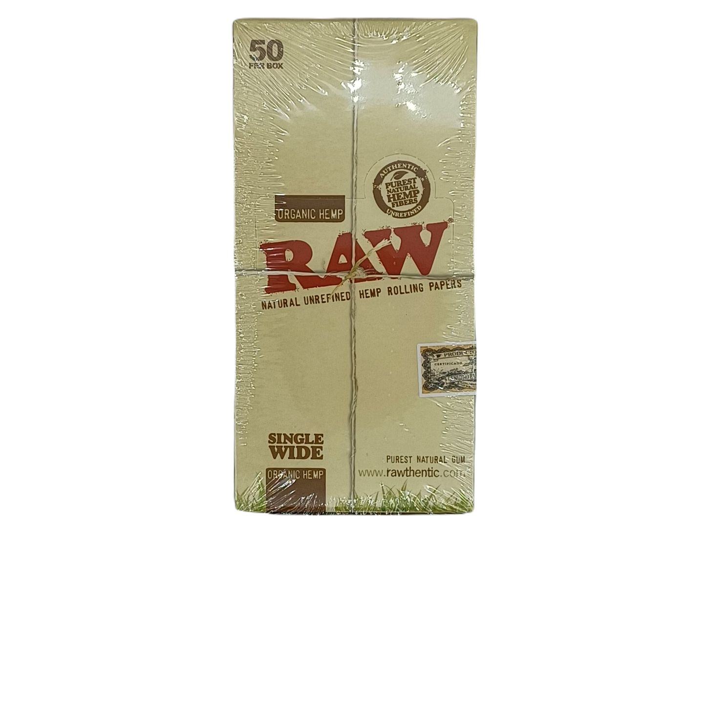 Raw Single Wide Organic Hemp 50ct