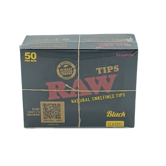 Raw Tips Classic Black 50ct