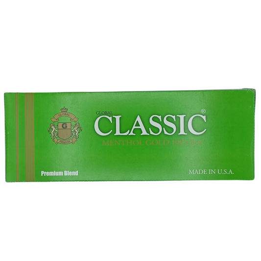 Classic Menthol Gold 100 Box 10/20pk