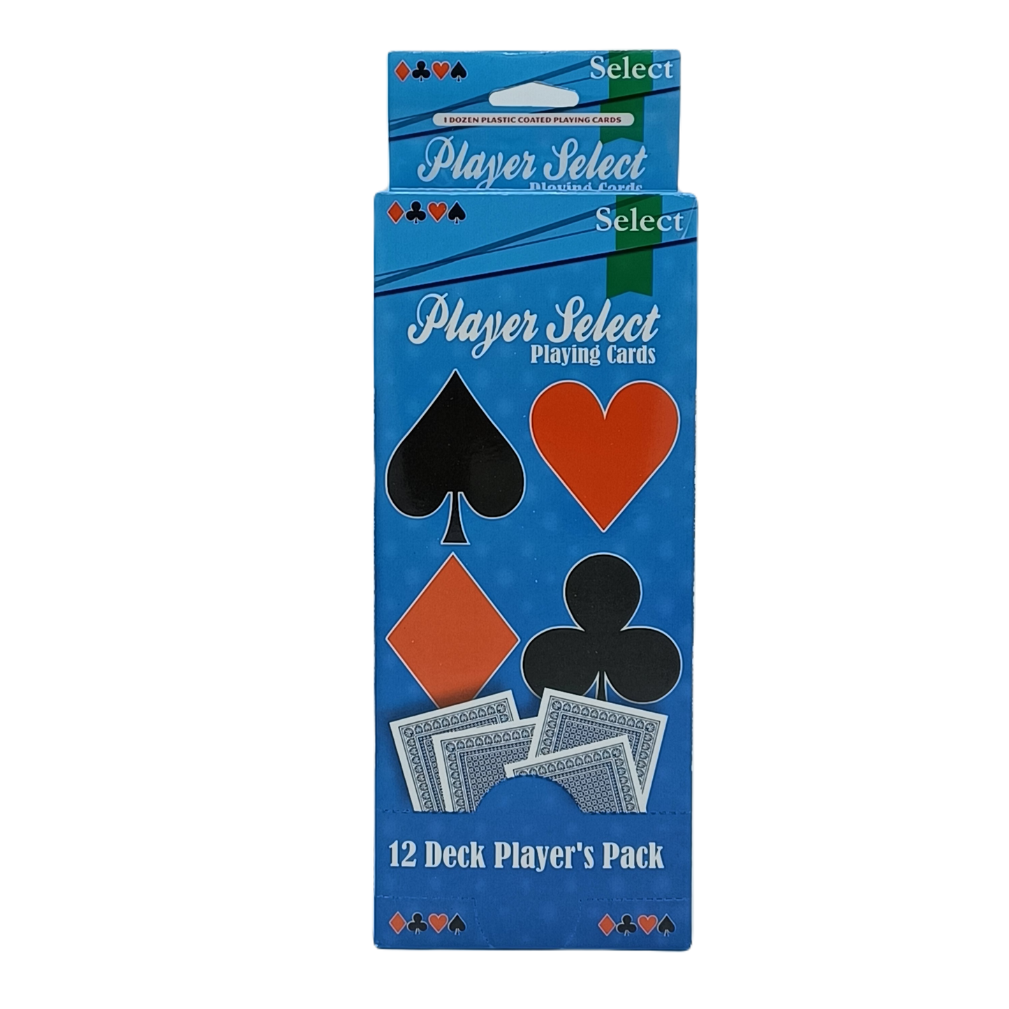 Player select playing cards 12 decks