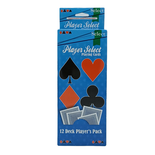 Player select playing cards 12 decks