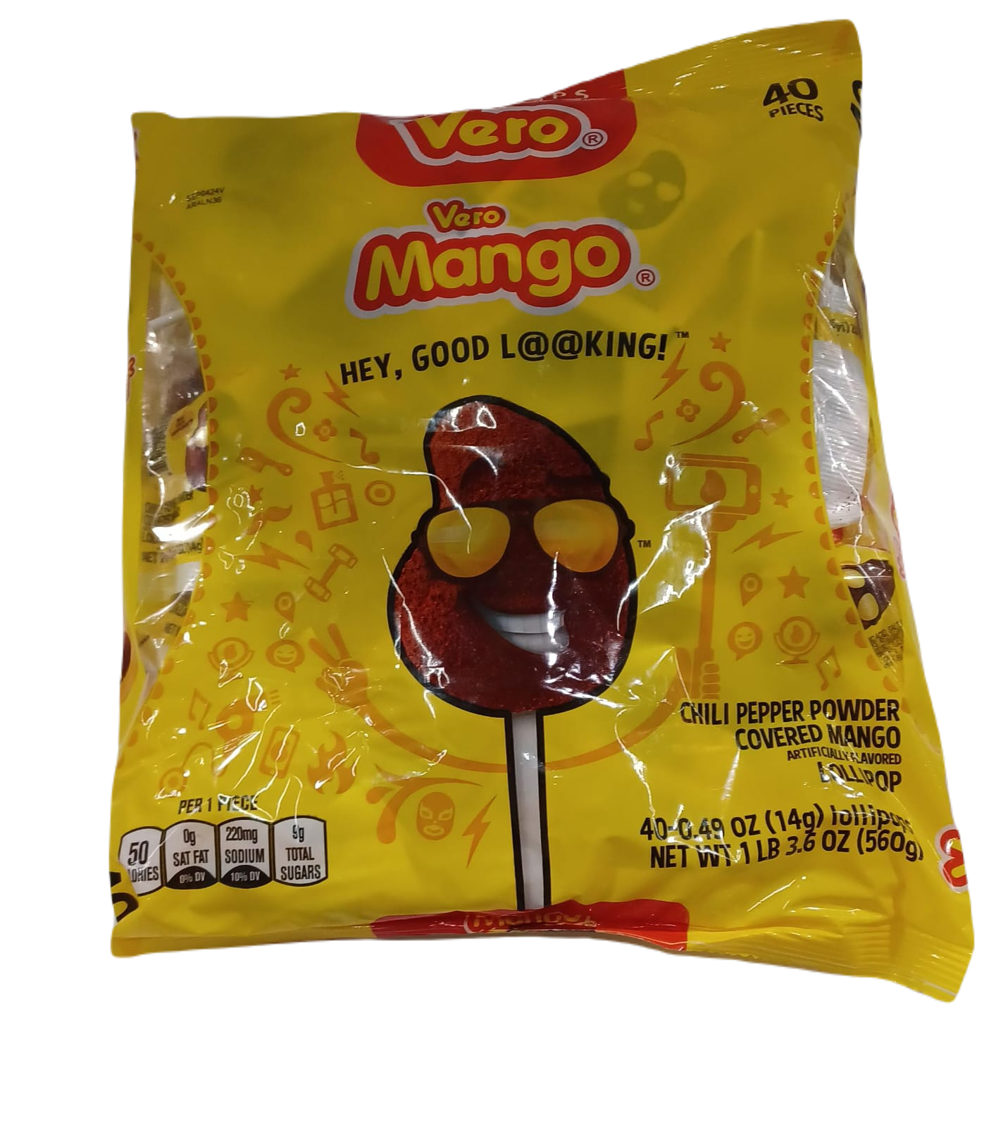 Vero Mango Lollipops .49oz/40ct