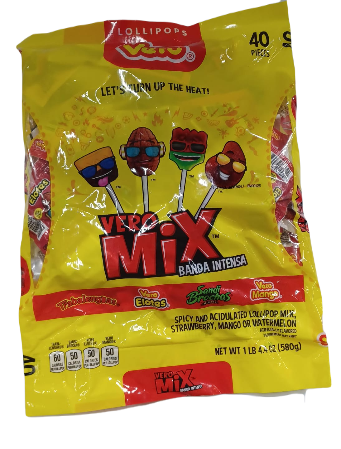 Vero Mix Lollipops 1lb4.4oz/40ct