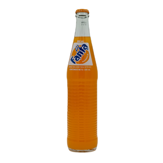 Mexican Fanta Orange glass 16oz/24ct