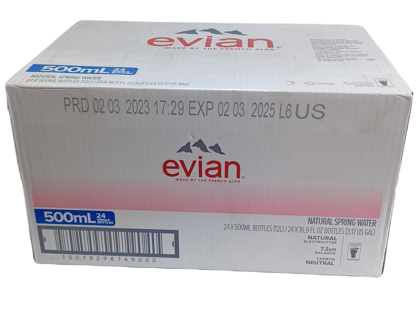 Evian 16.9oz/24ct 500ml