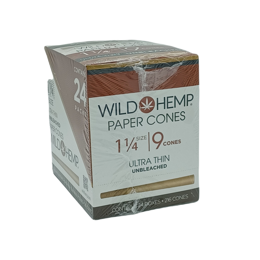 Wild Hemp Paper Cones Ultra Thin 1.25 24ct