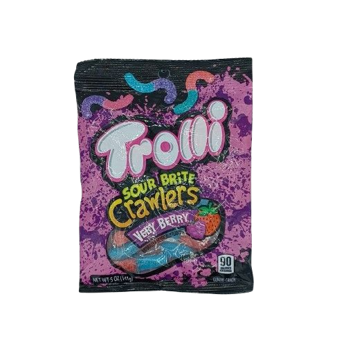 Trolli Sour Brite Crawlers Very Berry 4oz