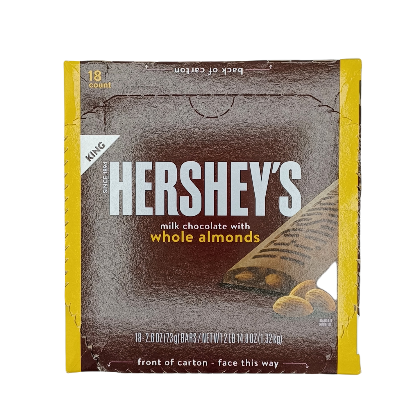 Hershey's Milk Chocolate Almond King Size 18ct