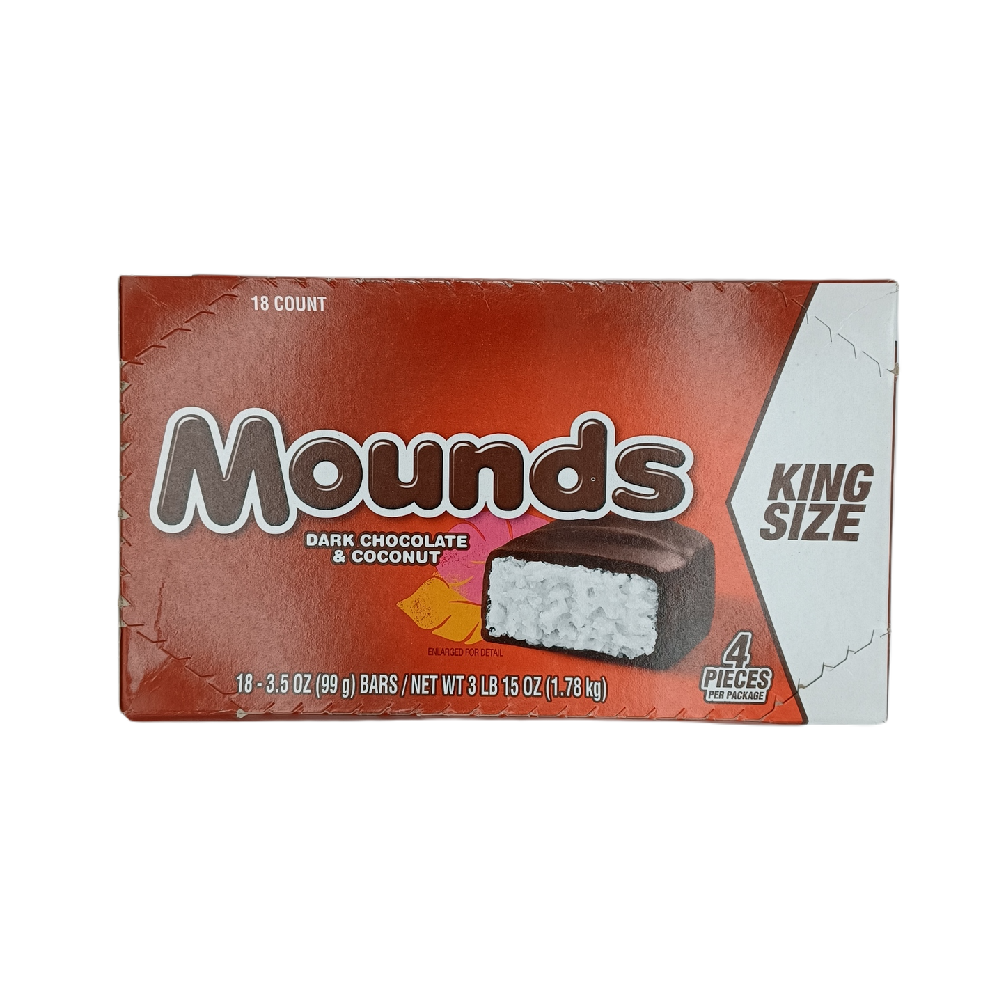 Mounds Dark Chocolate & Coconut King Size 18ct