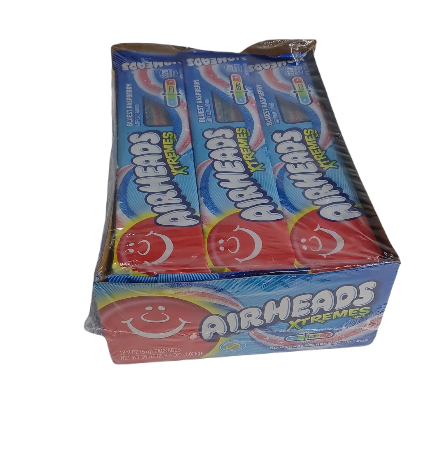 Airheads xtremes bluest rasp 18ct