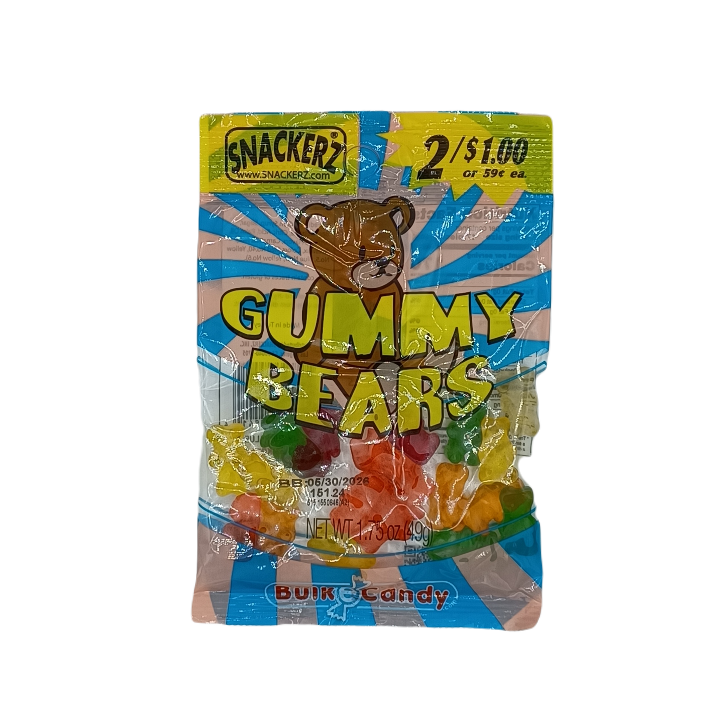 Snackerz 2/$1 gummy bears 12ct