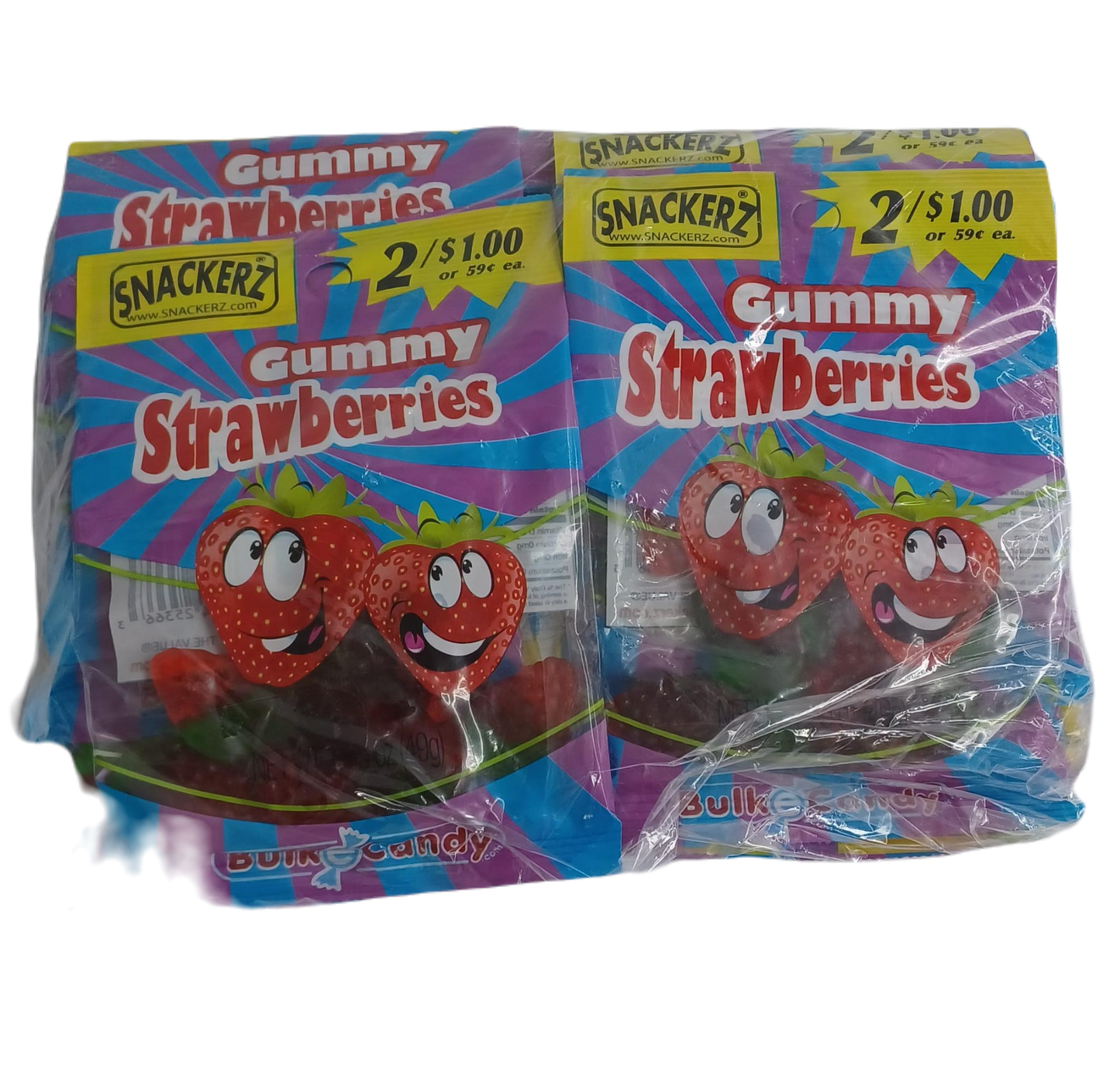 Snackerz 2/$1 gummy strawb 12ct