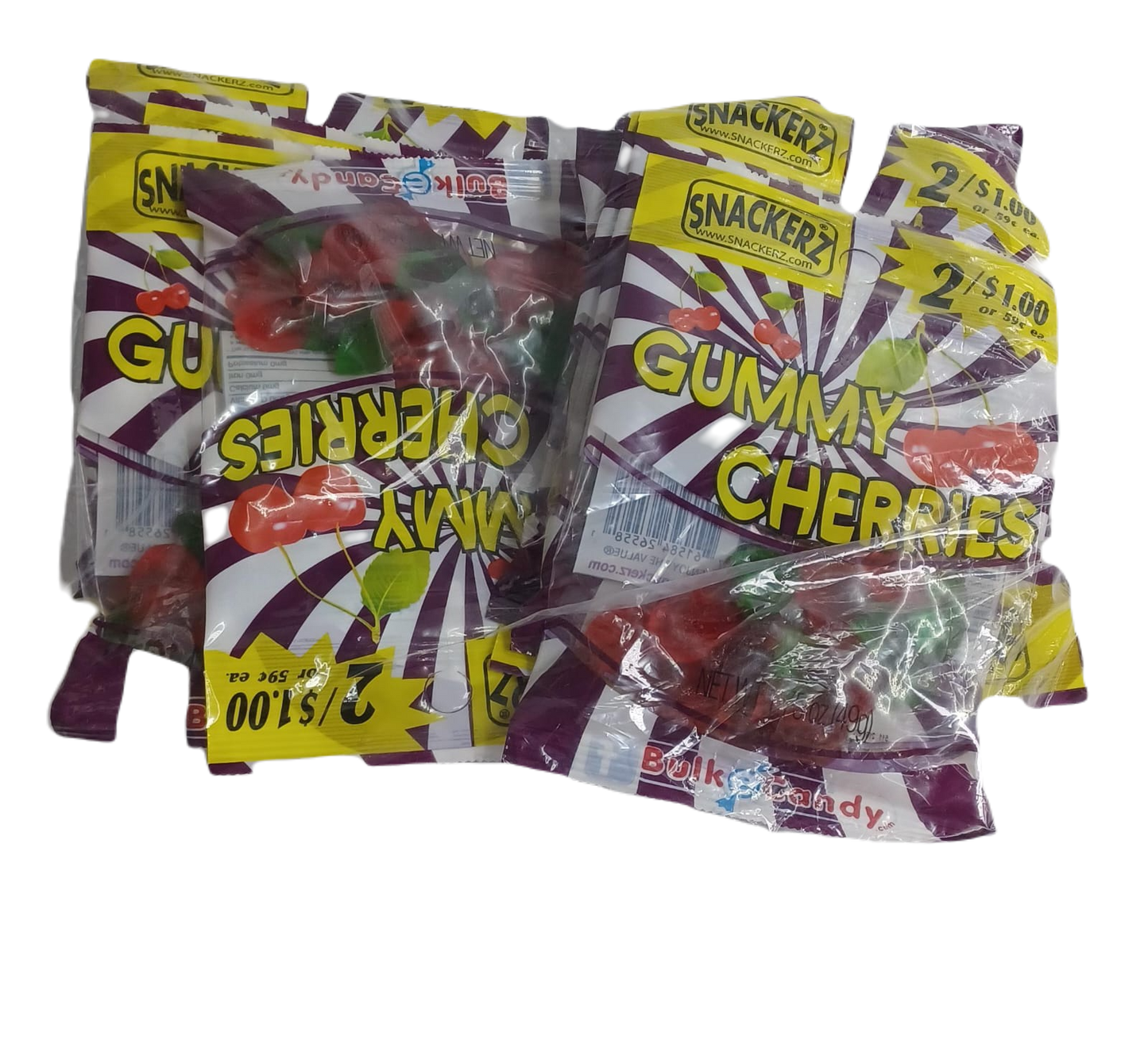 Snackerz 2/$1 gummy cherries 12ct