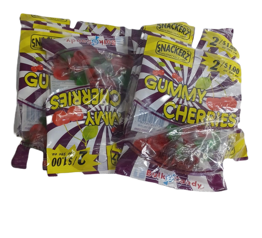 Snackerz 2/$1 gummy cherries 12ct